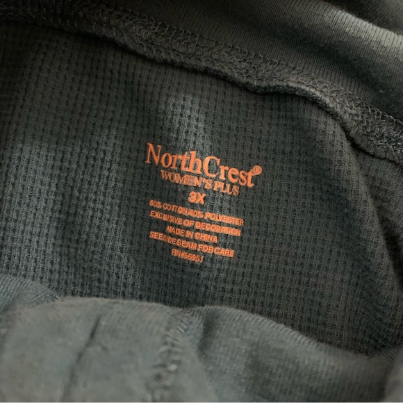 NorthCrest Turquoise Long Sleeve Top Size 3X - Picture 7 of 8